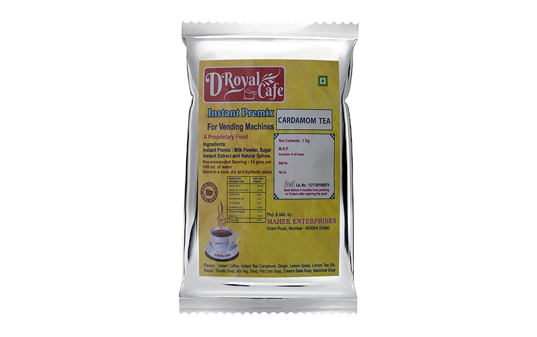 D Royal Cafe Instant Premix Cardamom Tea    Pack  1 kilogram